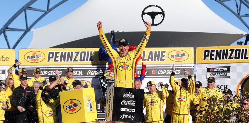 Joey Logano Defends Las Vegas Victory After Not Pitting In Closing Laps