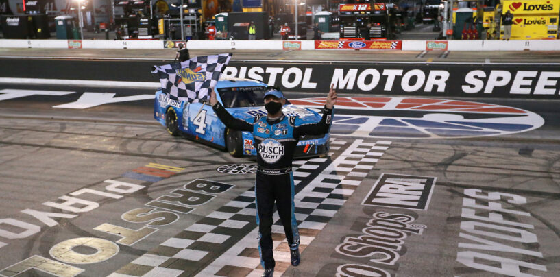 Kevin Harvick Holds Off Kyle Busch At Bristol Motor Speedway For Ninth Win Of Season