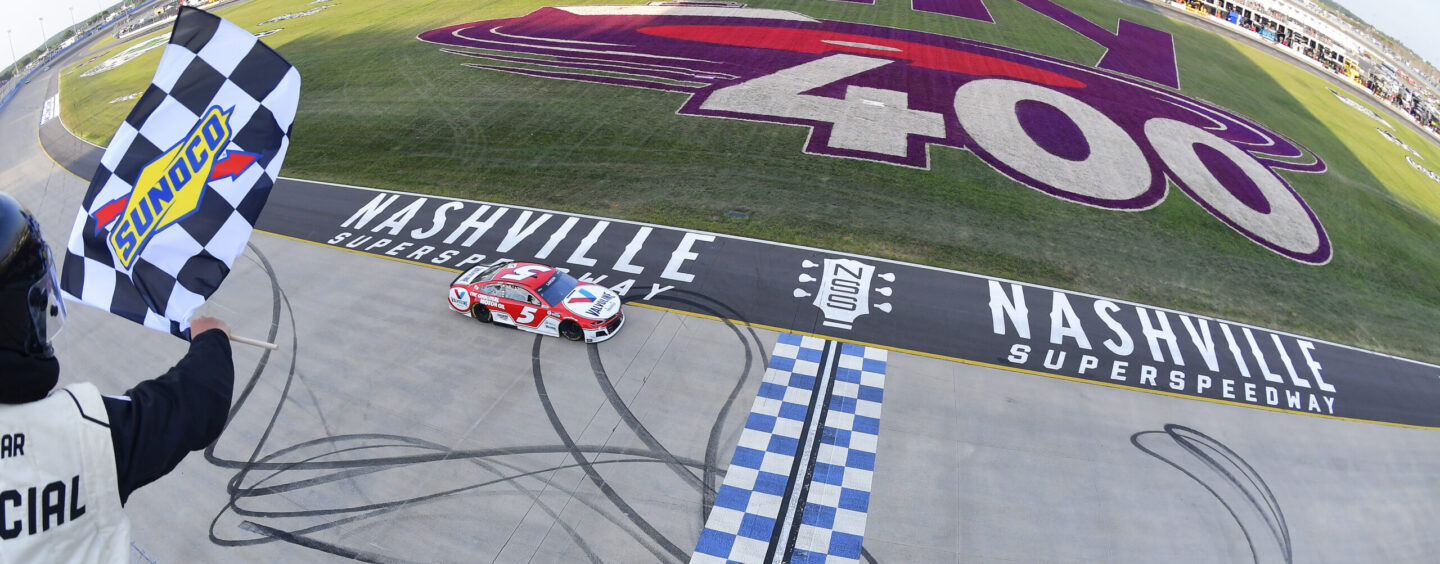 Kyle Larson Continues Hot Streak By Winning First NASCAR Cup Series Race At Nashville Superspeedway