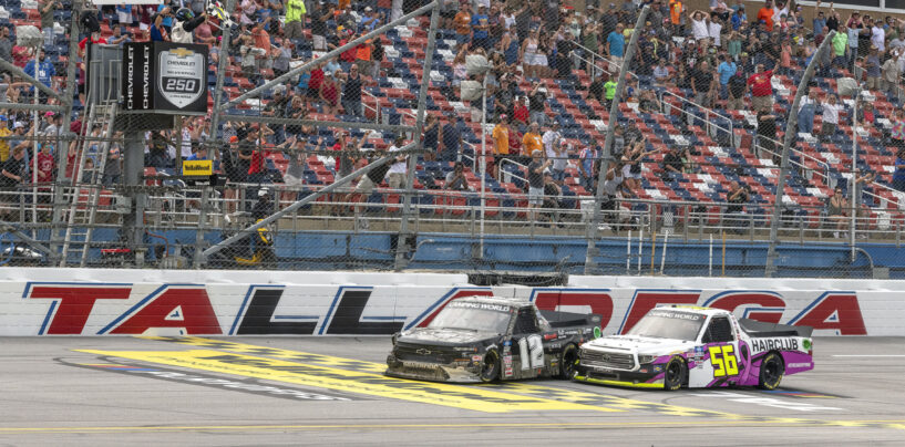 Tate Fogleman Bags Unlikely Win In Wild Chevy Silverado 250 NASCAR Camping World Truck Series Race At Talladega Superspeedway