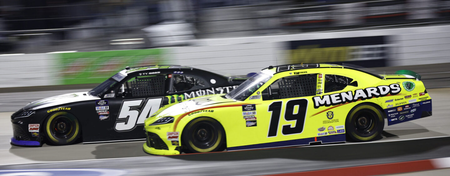 Brandon Jones Snatches Victory From Ty Gibbs In Call 811 Before You Dig Powered By Call811.com At Martinsville Speedway