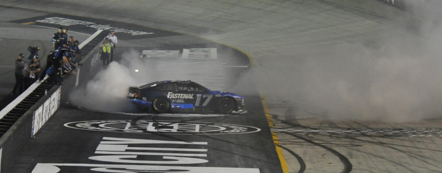 Chris Buescher Wins At Bristol Motor Speedway With Two-Tire Pit Strategy