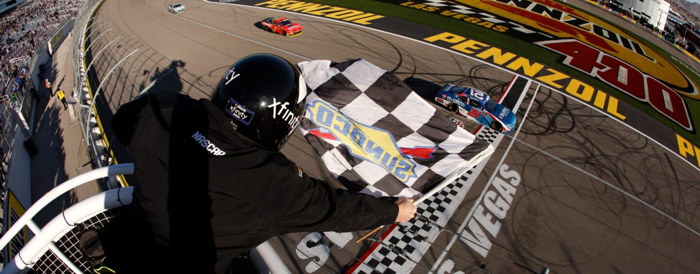 Dramatic Late Pass Lifts Austin Hill To NASCAR Xfinity Win At Las Vegas