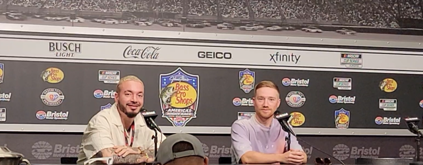VIDEO: J Balvin Attends His First NASCAR Race At Bristol Motor Speedway