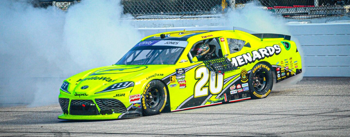 Brandon Jones Holds Off Cup Series Stars At Darlington Raceway To Snap 98-Race Winless Streak