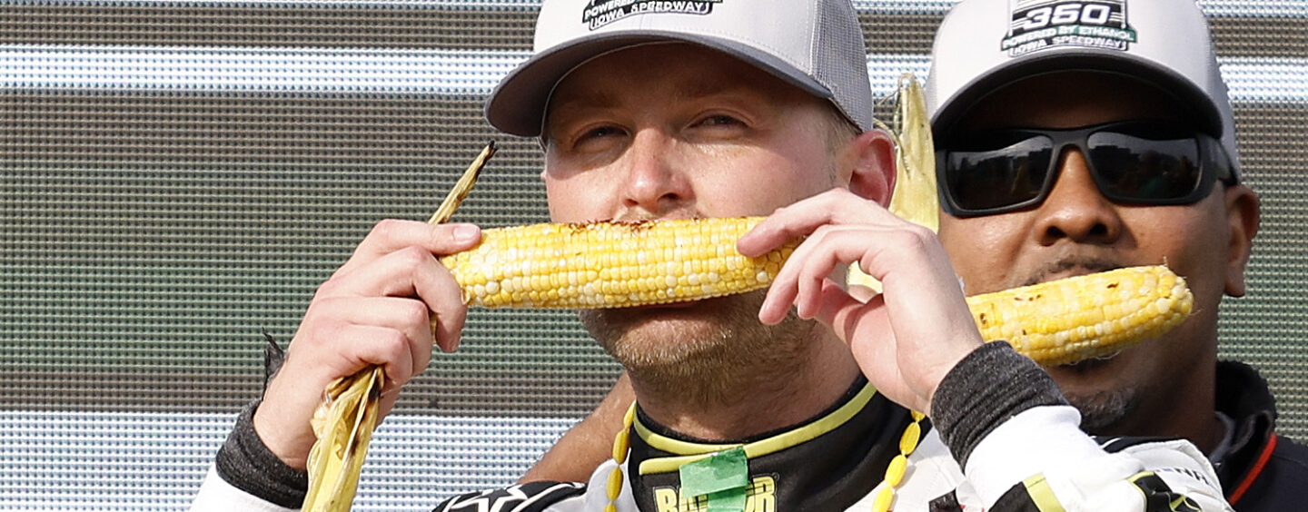 William Byron Stretches Fuel To Win At Iowa Speedway