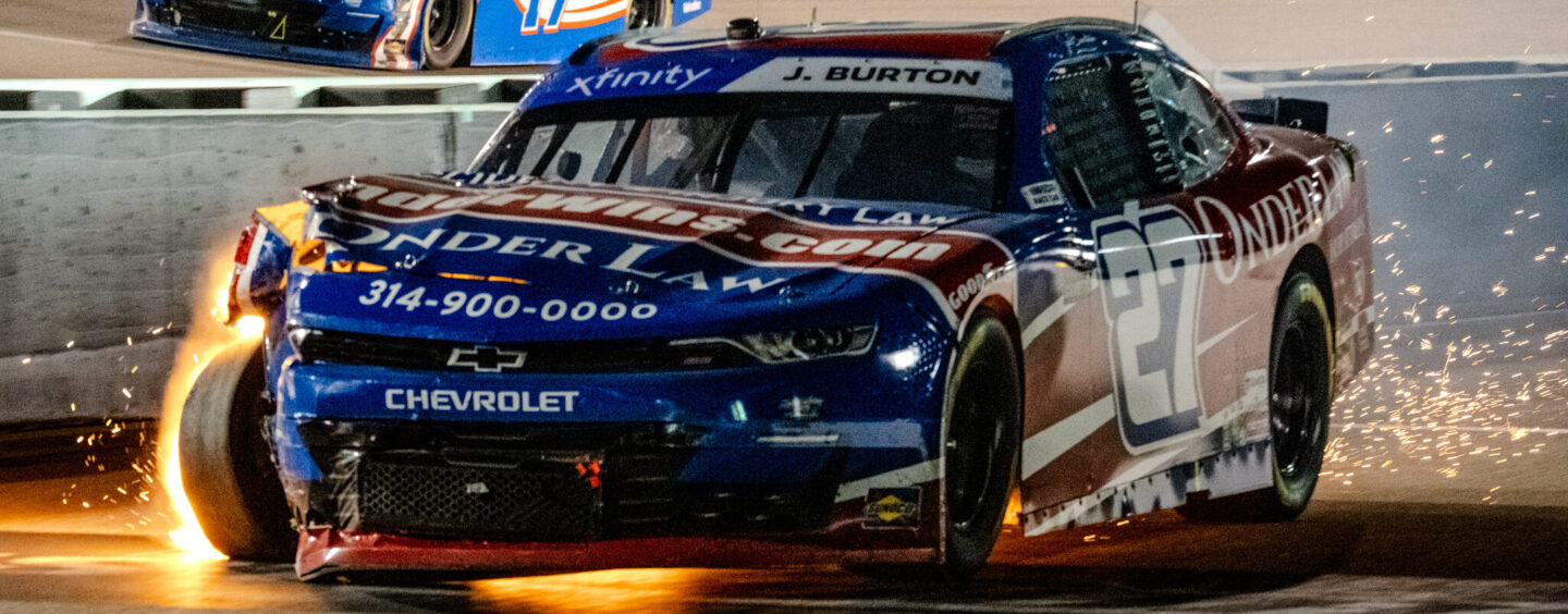 Rough Hit Ends Jeb Burton’s Playoff Hopes At World Wide Technology Raceway