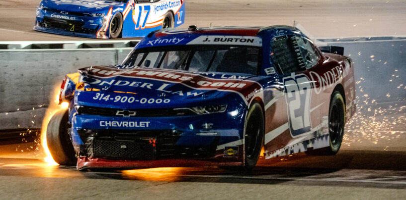 Rough Hit Ends Jeb Burton’s Playoff Hopes At World Wide Technology Raceway