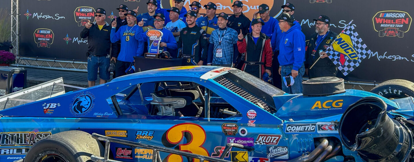 Rypkema Wins The Mohegan Sun 100 NASCAR Whelen Modified Tour Race On A Thrilling Last-Lap Pass