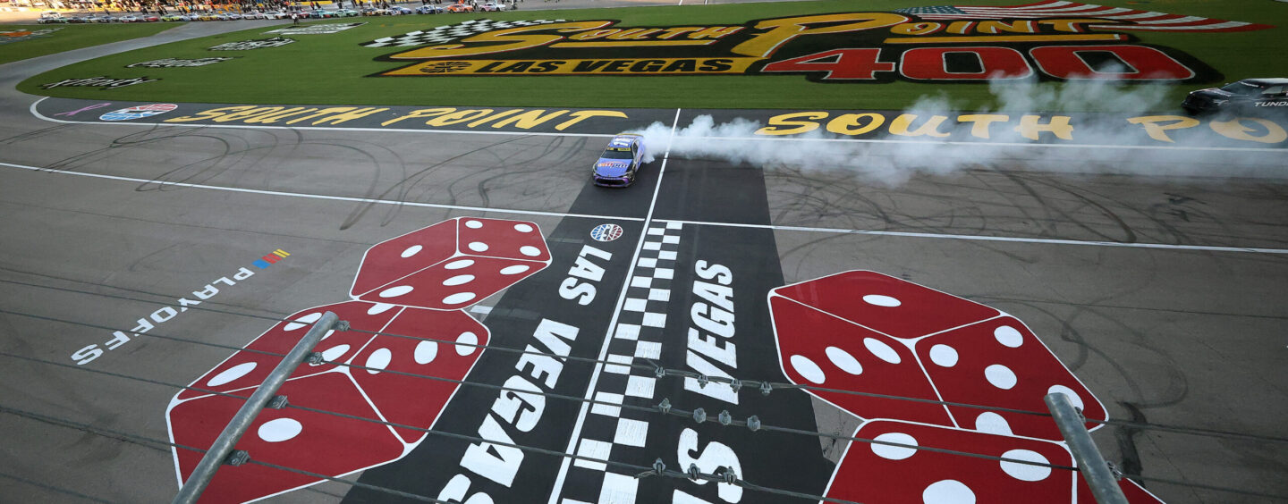 Denny Hamlin Scores 60th Career Victory With Gritty South Point 400 Win At Las Vegas Motor Speedway