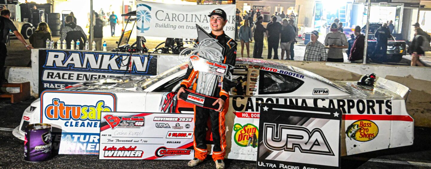 Caden Kvapil Prevails Over Brother To Win South Carolina 400 At Florence Motor Speedway