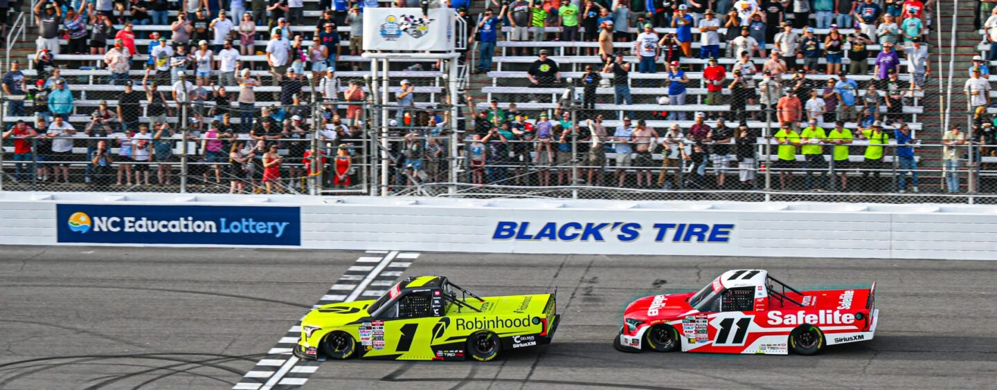 Corey Heim Outduels Teammate Kaden Honeycutt for Win At Rockingham Speedway