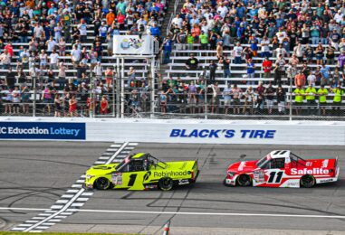 Corey Heim Outduels Teammate Kaden Honeycutt for Win At Rockingham Speedway