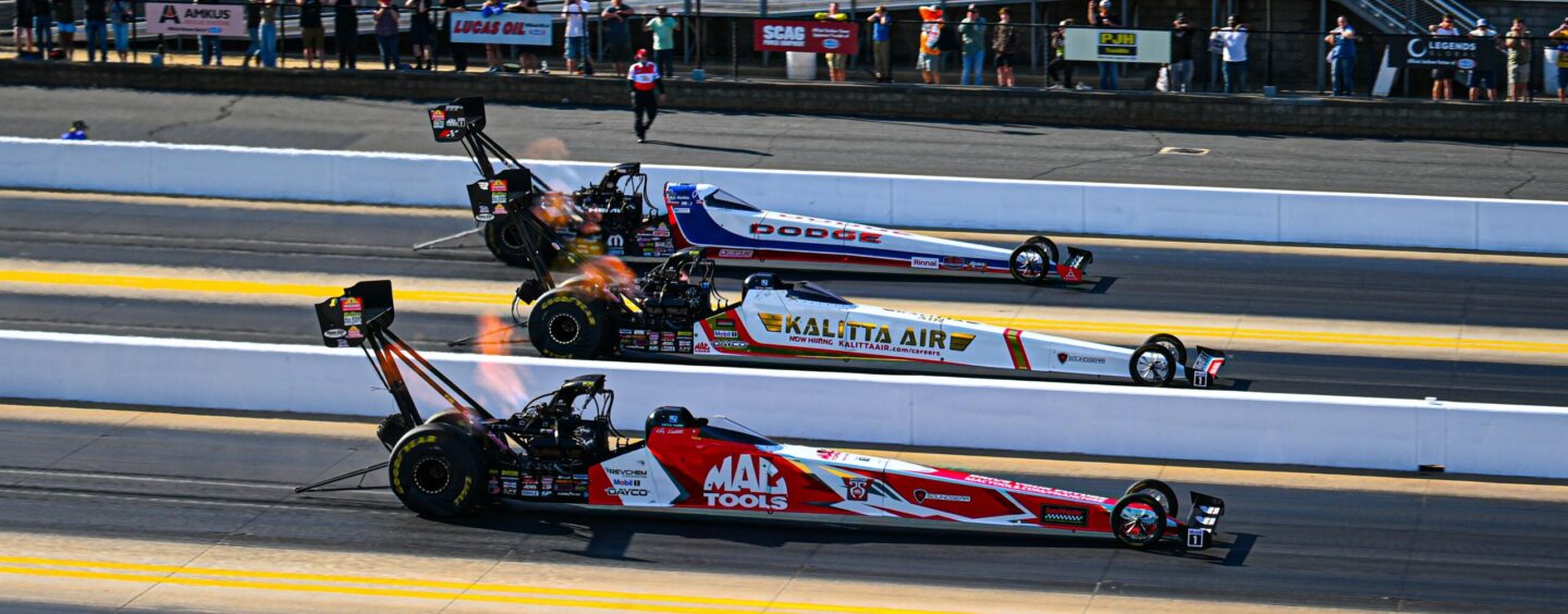 Doug Kalitta, Ron Capps Win Big In NHRA 4-Wide Nationals At zMAX Dragway