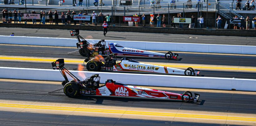 Doug Kalitta, Ron Capps Win Big In NHRA 4-Wide Nationals At zMAX Dragway
