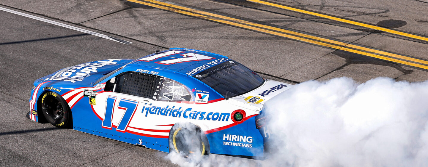 Corey Day Captures First Career NASCAR O’Reilly Auto Parts Series Victory In Ag-Pro 300 At Talladega Superspeedway