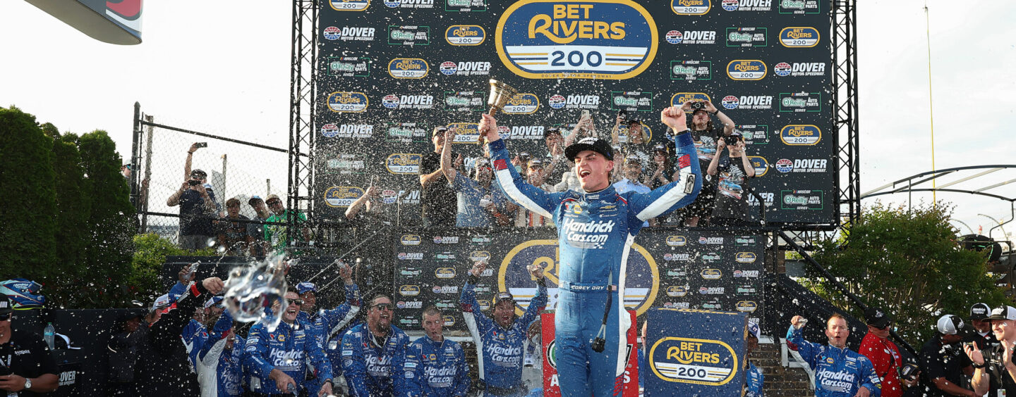 Corey Day Charges Late To Score BetRivers 200 Victory At Dover Motor Speedway
