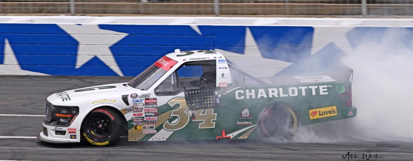 Layne Riggs Places UNC Charlotte Into Victory Lane At Charlotte Motor Speedway
