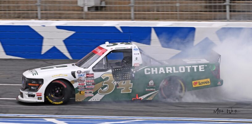 Layne Riggs Places UNC Charlotte Into Victory Lane At Charlotte Motor Speedway