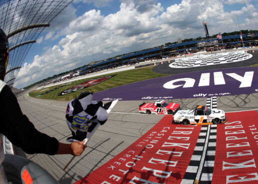 Heim Holds Off Honeycutt To Win Truck Race At Michigan