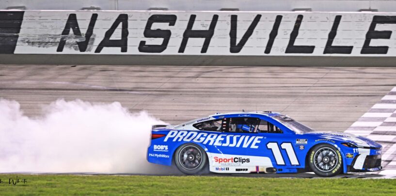 Denny Hamlin Holds Off JGR Teammates For Toyota’s First Nashville Cup Win