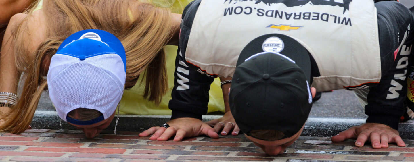 Carson Kvapil Kisses The Bricks In A JR Motorsports 1-2-3-4 Finish At Indianapolis Motor Speedway