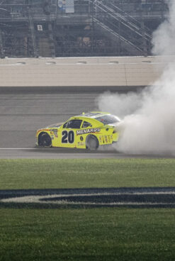 Brandon Jones Holds Off Chase Elliott To Win In Overtime At Chicagoland Speedway