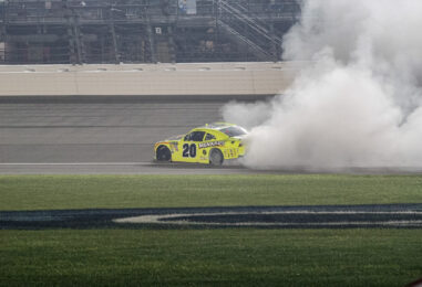 Brandon Jones Holds Off Chase Elliott To Win In Overtime At Chicagoland Speedway