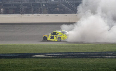 Brandon Jones Holds Off Chase Elliott To Win In Overtime At Chicagoland Speedway