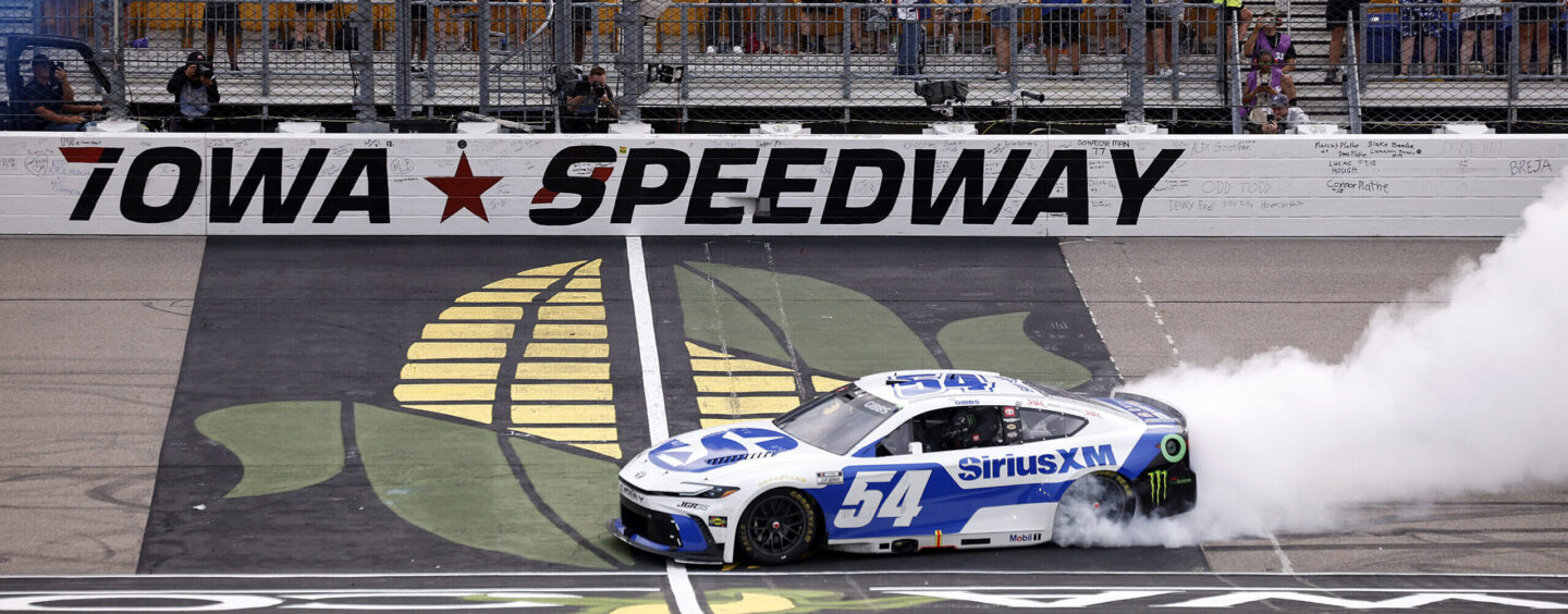 Ty Gibbs Outdrives JGR Teammate Christopher Bell To Win In Iowa