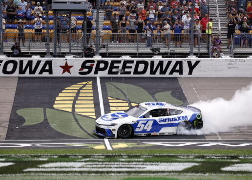 Ty Gibbs Outdrives JGR Teammate Christopher Bell To Win In Iowa