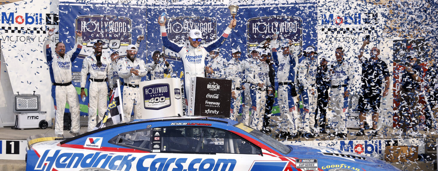 Kyle Larson Earns Max Points In Kansas Victory