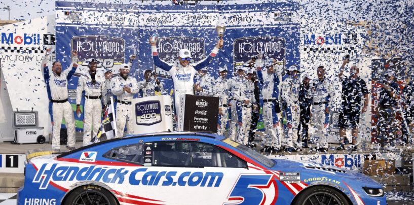 Kyle Larson Earns Max Points In Kansas Victory
