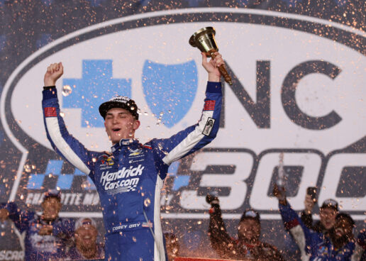 Late Charge At Charlotte Gives Corey Day Second Straight NASCAR O’Reilly Chase Win