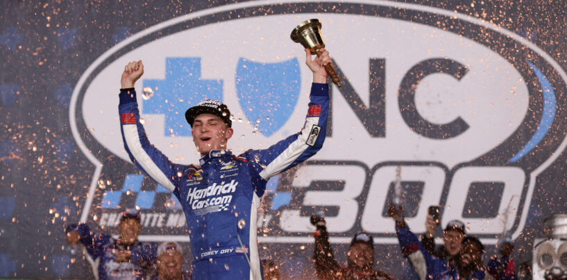 Late Charge At Charlotte Gives Corey Day Second Straight NASCAR O’Reilly Chase Win