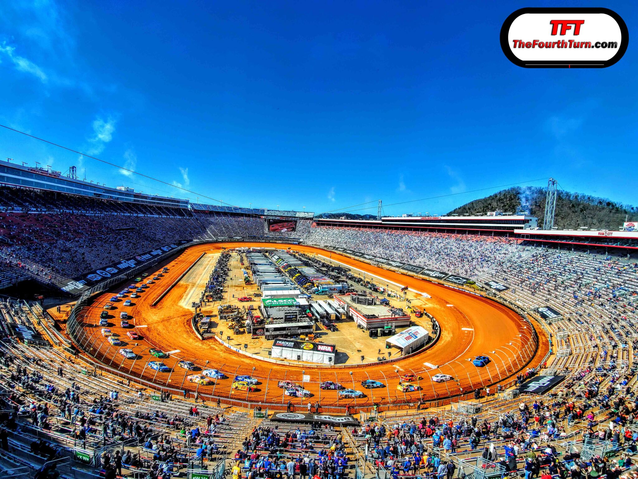 Photos From The Press Box Inaugural NASCAR Dirt Races At Bristol Motor Speedway The Fourth Turn